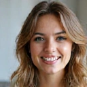 María G. sonriendo, luciendo saludable y feliz